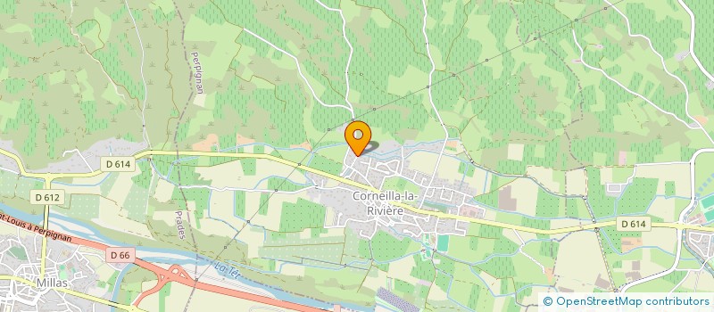 localisation de l'entreprise CASH DEVELOPPEMENT SARL à CORNEILLA-LA-RIVIERE