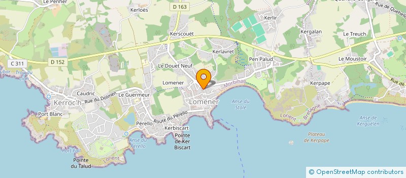 localisation de l'entreprise CASH DIFFUSION à PLOEMEUR