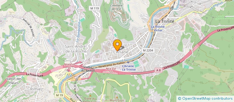 localisation de l'entreprise CASH DISTRIBUTION à NICE