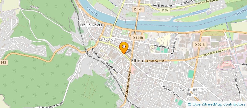 localisation de l'entreprise CASH ECO  ELBEUF