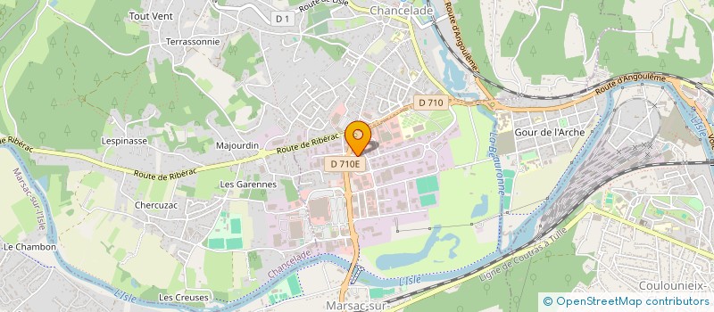localisation de l'entreprise CASH EQUIP'24 à MARSAC-SUR-L'ISLE