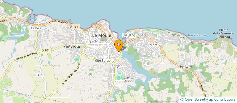 localisation de l'entreprise CASH EXPRESS DISTRIBUTION à LE MOULE