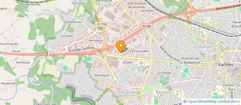 localisation de l'entreprise CASH FLO à VANNES