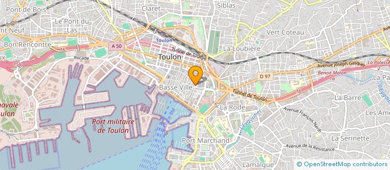 localisation de l'entreprise CASH FOOD 83  TOULON