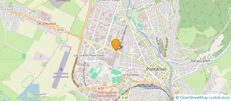 localisation de l'entreprise CASH FRAIS à PONTARLIER