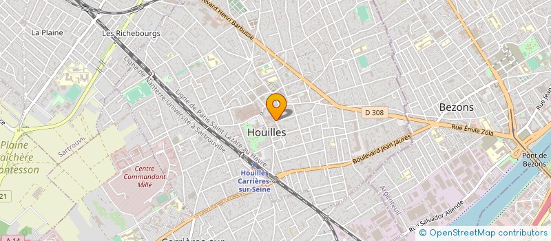 localisation de l'entreprise CASH LUXE  HOUILLES