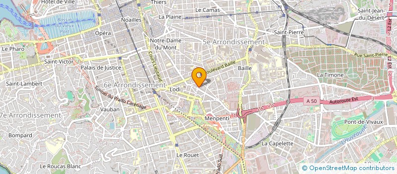 localisation de l'entreprise CASH NETTOYAGE SERVICES à MARSEILLE