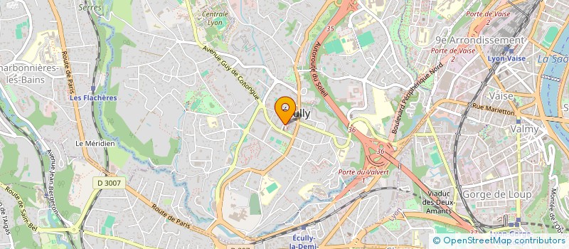 localisation de l'entreprise CASH OUEST à ECULLY