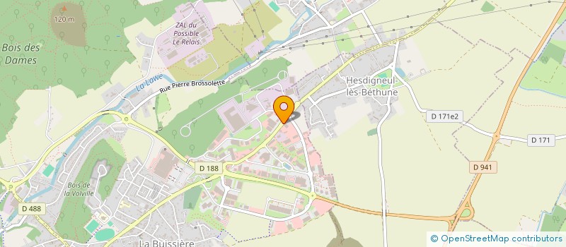 localisation de l'entreprise CASH POOL BRUAY  BRUAY-LA-BUISSIERE