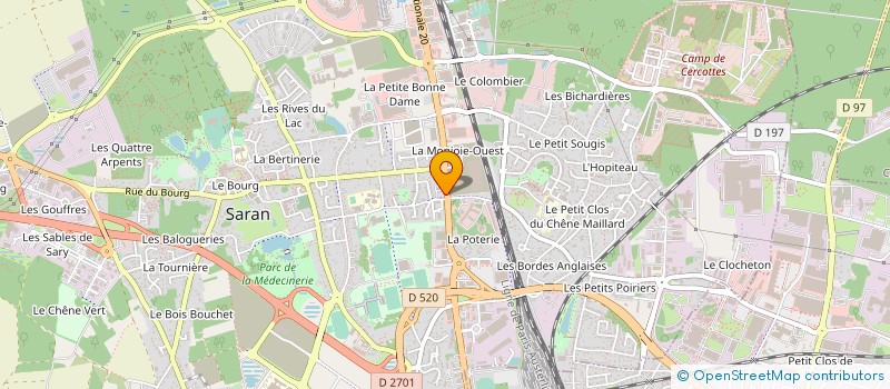 localisation de l'entreprise CASH POOL ORLEANS à SARAN
