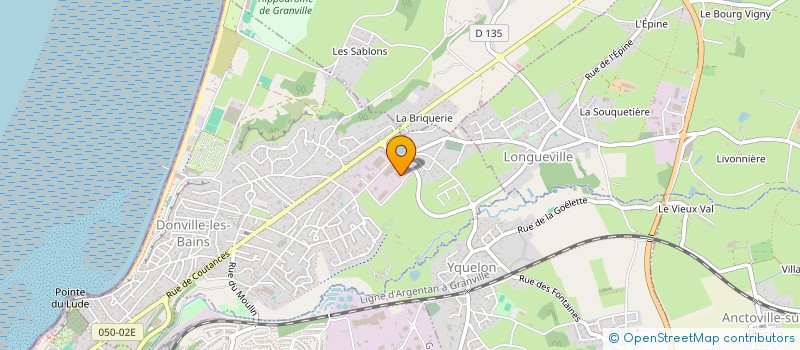 localisation de l'entreprise CASH SAC NORMANDIE BRETAGNE à DONVILLE-LES-BAINS