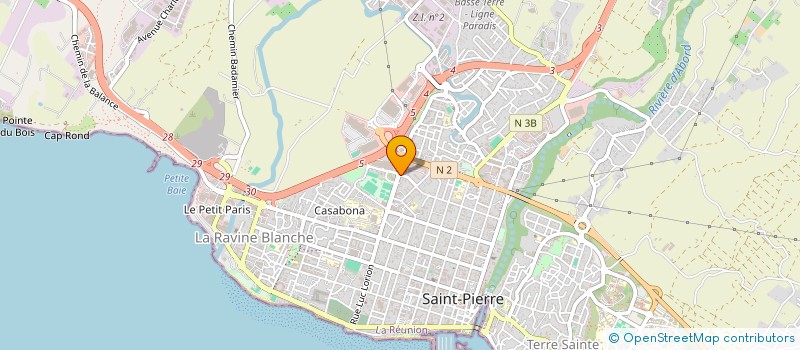 localisation de l'entreprise CASH-TROC EURL à SAINT-PIERRE