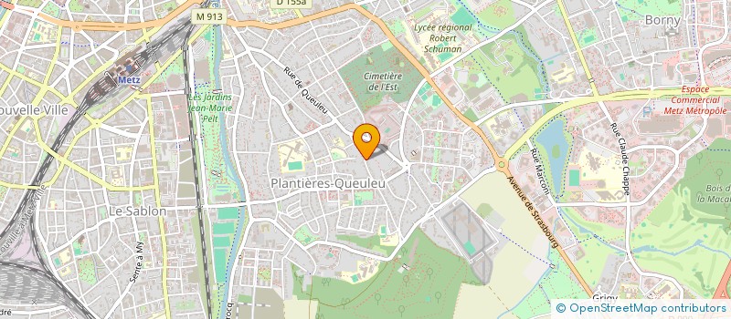 localisation de l'entreprise CASHAMNEV  METZ