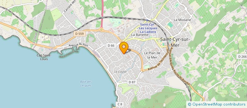 localisation de l'entreprise CASHE IN SAS à SAINT-CYR-SUR-MER