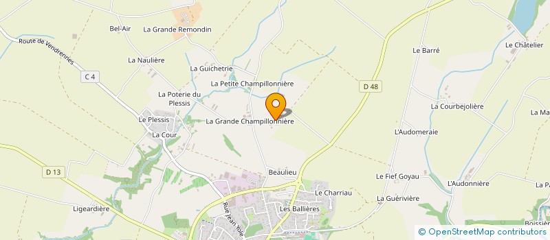 localisation de l'entreprise CASHEL  MOUCHAMPS