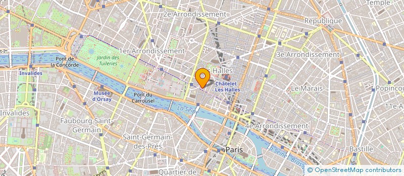 localisation de l'entreprise CASHMETAUX à PARIS