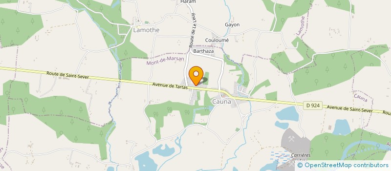 localisation de l'entreprise CASHOUSE  CAUNA