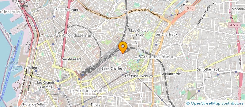 localisation de l'entreprise CASI CHEMINOTS PACA à MARSEILLE