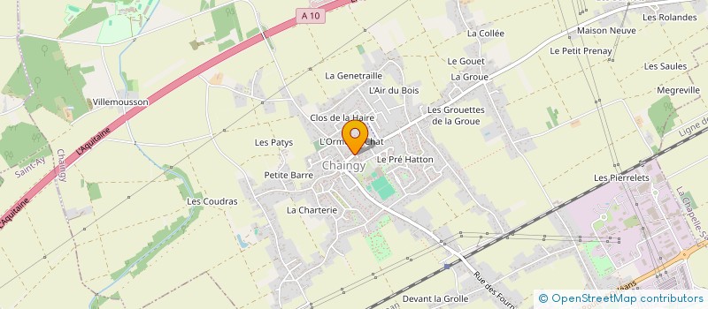 localisation de l'entreprise CASI GARAGE à CHAINGY