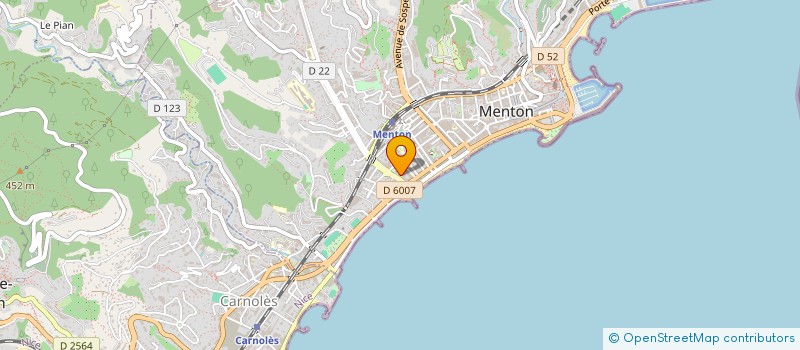 localisation de l'entreprise CASIA à MENTON