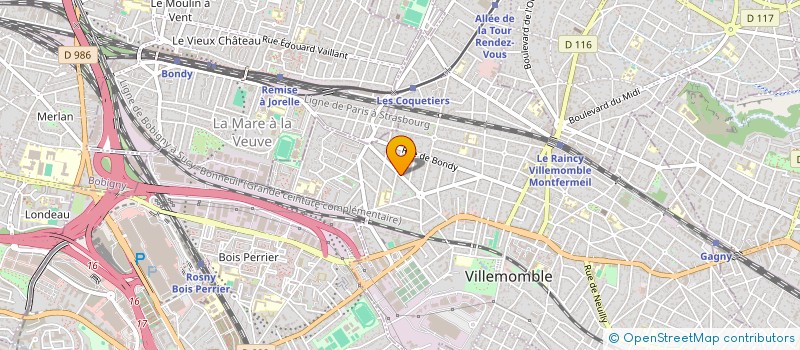 localisation de l'entreprise CASIA  VILLEMOMBLE
