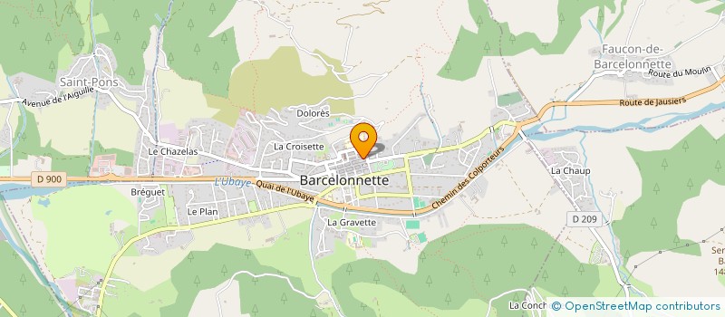 localisation de l'entreprise CASIM à BARCELONNETTE