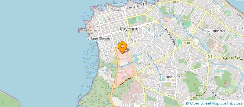 localisation de l'entreprise CASIMA à CAYENNE