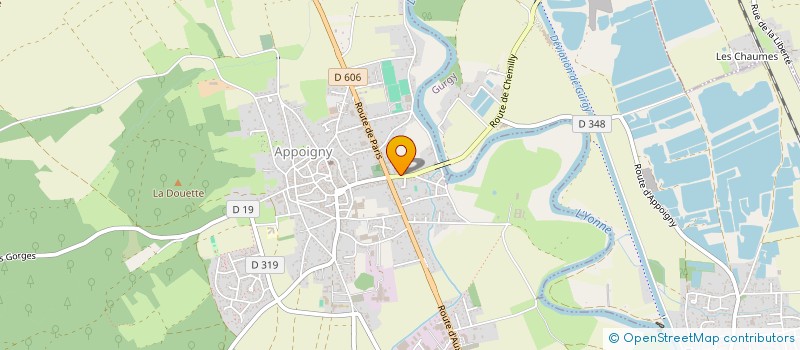 localisation de l'entreprise CASIMIR à APPOIGNY