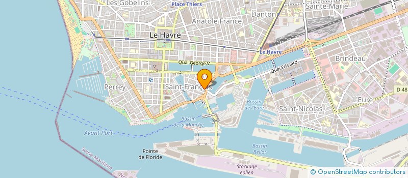 localisation de l'entreprise CASIMIR à LE HAVRE