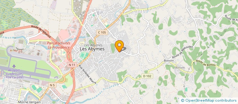 localisation de l'entreprise CASIMIR PLOMBERIE à LES ABYMES