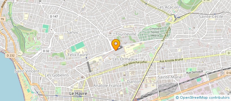 localisation de l'entreprise CASIMMO à LE HAVRE