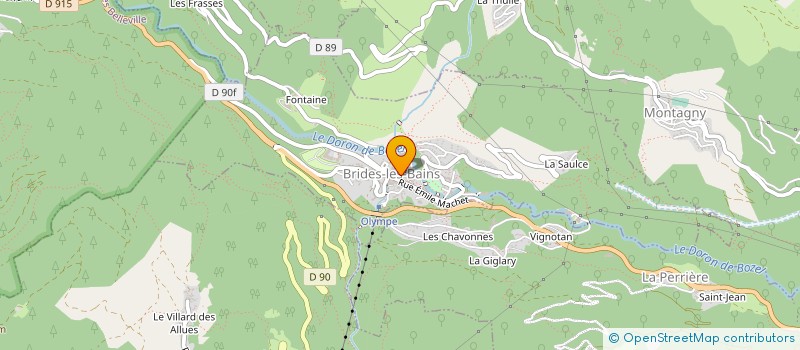 localisation de l'entreprise CASINO DE BRIDES LES BAINS  BRIDES-LES-BAINS