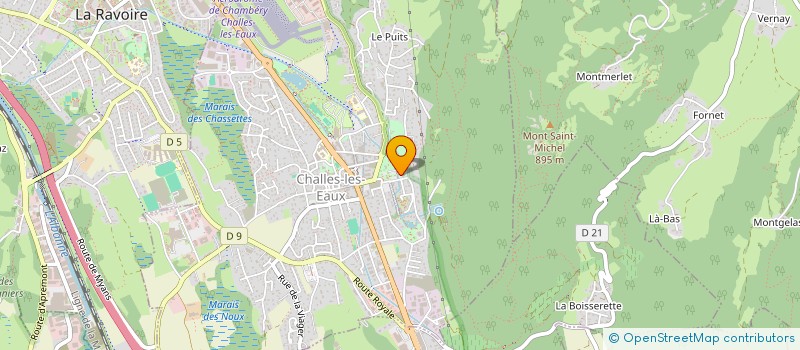 localisation de l'entreprise CASINO DE CHALLES LES EAUX  CHALLES-LES-EAUX