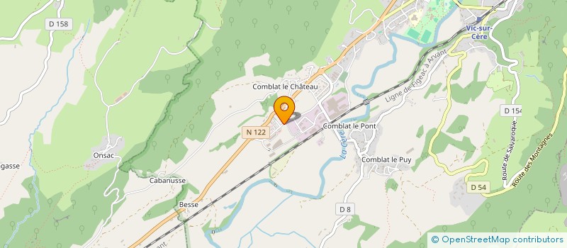 localisation de l'entreprise CASINO DE VIC SUR CERE à VIC-SUR-CERE