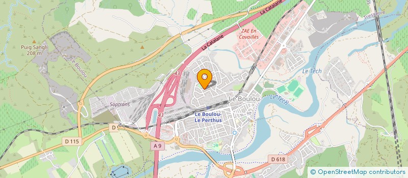 localisation de l'entreprise CASINO DU BOULOU  LE BOULOU