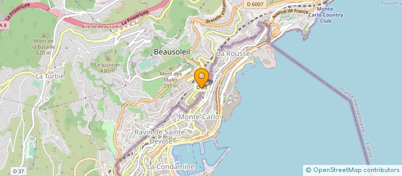 localisation de l'entreprise CASINO GARAGE à BEAUSOLEIL