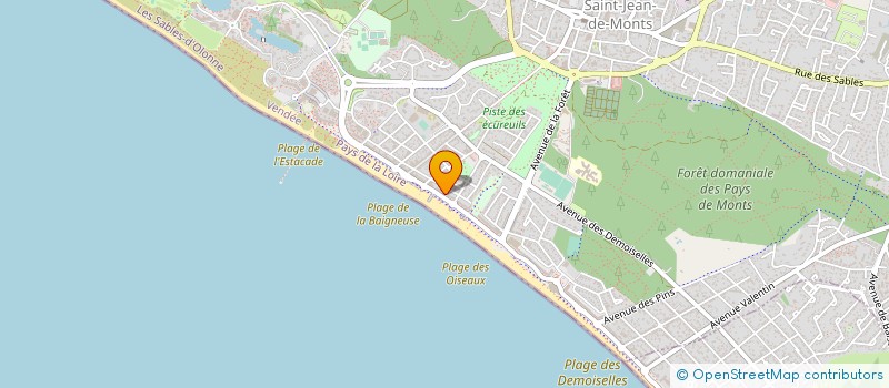 localisation de l'entreprise CASINO LA PASTOURELLE  SAINT-JEAN-DE-MONTS