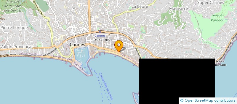 localisation de l'entreprise CASINO LES PRINCES à CANNES