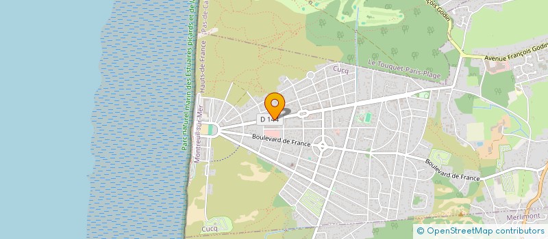 localisation de l'entreprise CASINO ROYAL 76  CUCQ