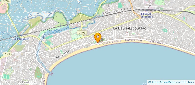 localisation de l'entreprise CASINO ROYAL  LA BAULE-ESCOUBLAC