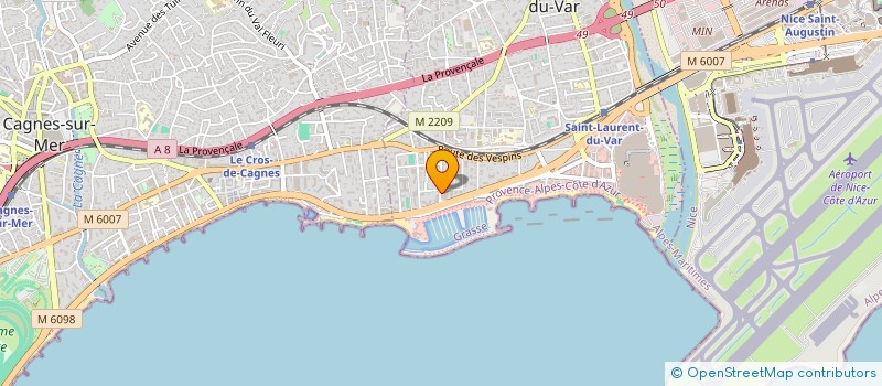 localisation de l'entreprise CASINO SOIREE FACTICE INTERNATIONAL  SAINT-LAURENT-DU-VAR