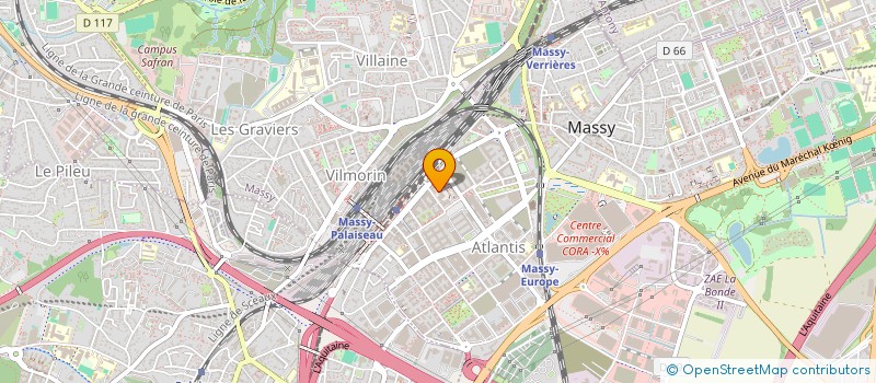 localisation de l'entreprise CASIO FRANCE à MASSY
