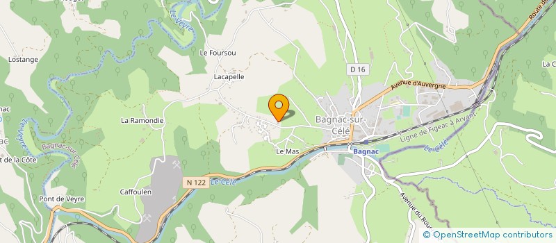 localisation de l'entreprise CASIOPE à BAGNAC-SUR-CELE