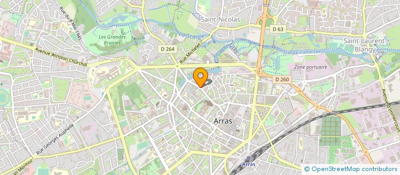 localisation de l'entreprise CASIP EVENEMENTS à ARRAS