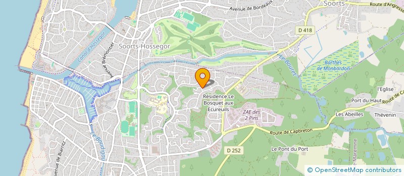 localisation de l'entreprise CASITA OCEAN  CAPBRETON