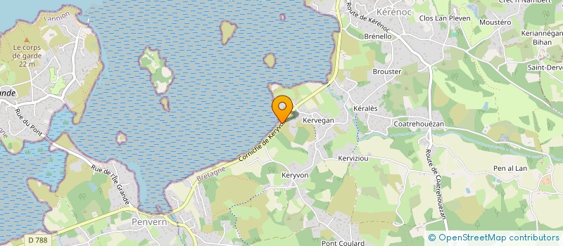 localisation de l'entreprise CASITREST  PLEUMEUR-BODOU