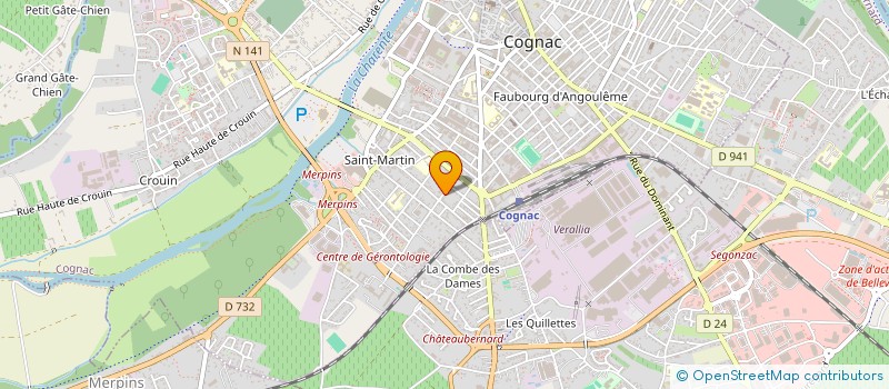 localisation de l'entreprise CASK FORCE à COGNAC