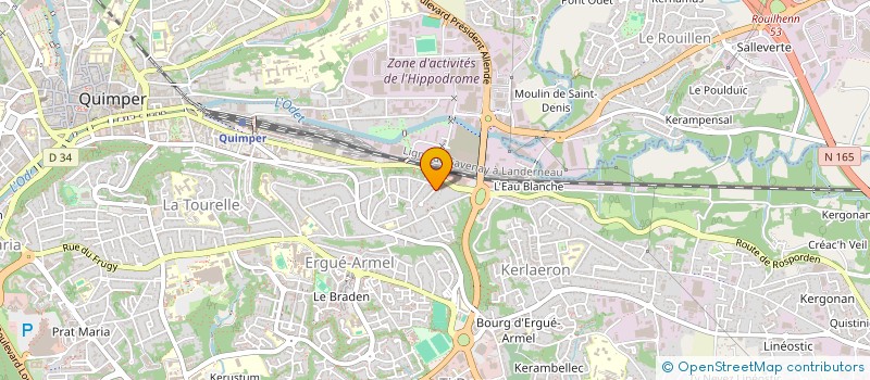 localisation de l'entreprise CASKA INVEST à QUIMPER