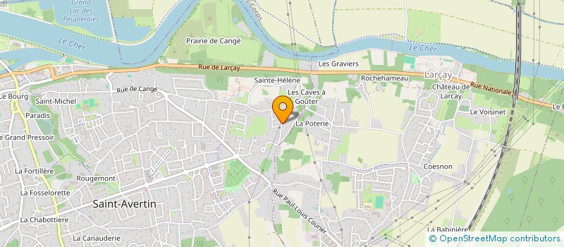 localisation de l'entreprise CASLANTIENNE  SAINT-AVERTIN