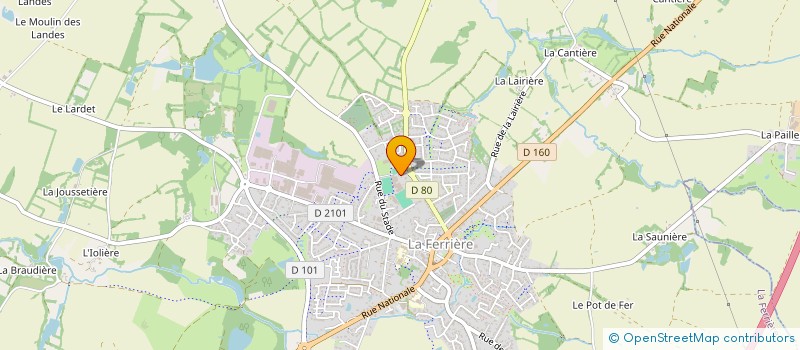 localisation de l'entreprise CASLF à LA FERRIERE